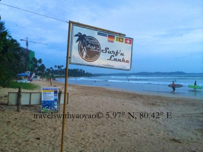 Surfing in Sri Lanka